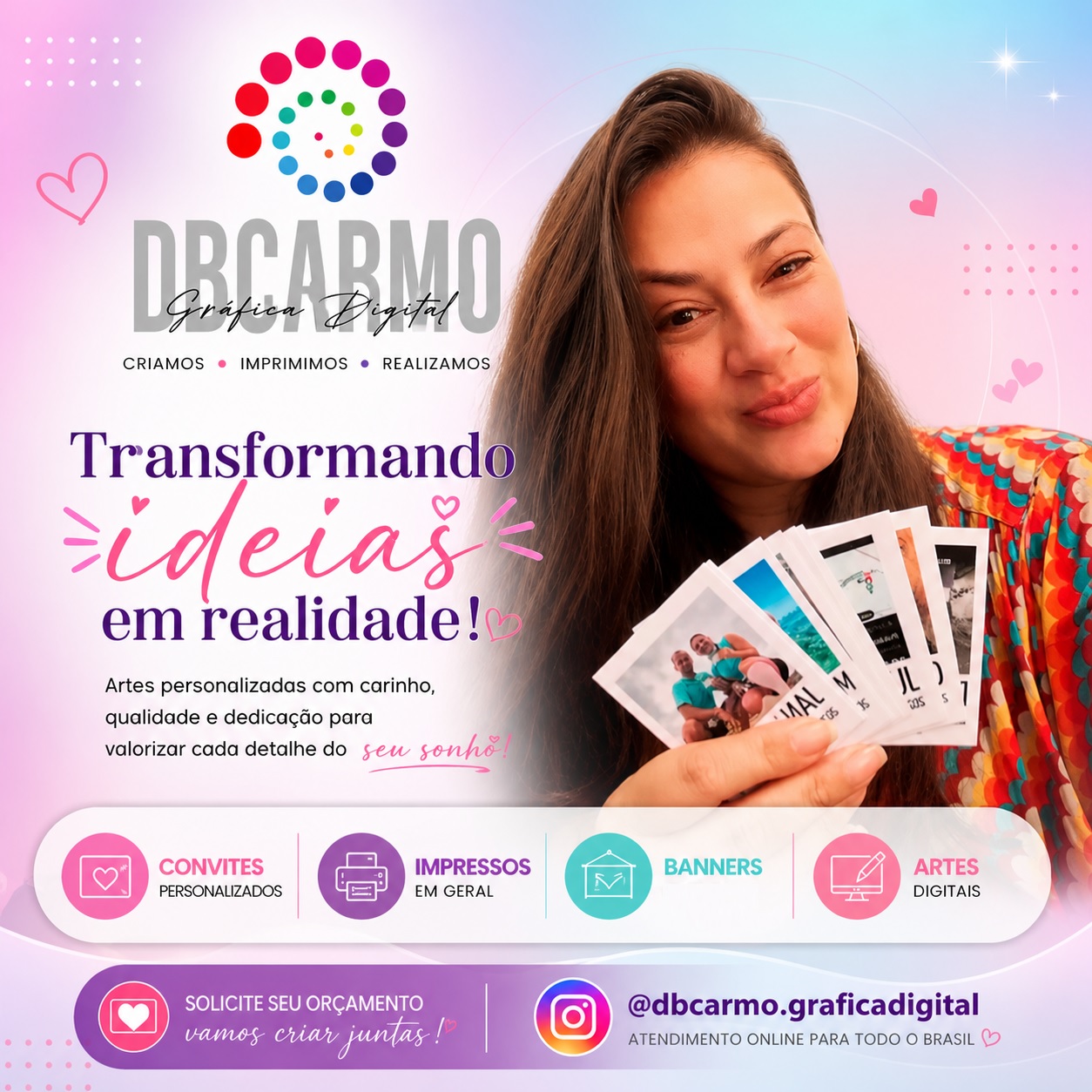 Identidade visual DBCARMO Gráfica Digital
